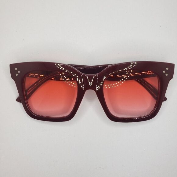 𝅺red cat eye square sunglasses - Picture 1 of 6